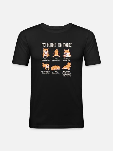 Shiba Inu - Men's Slim Fit T-Shirt - black