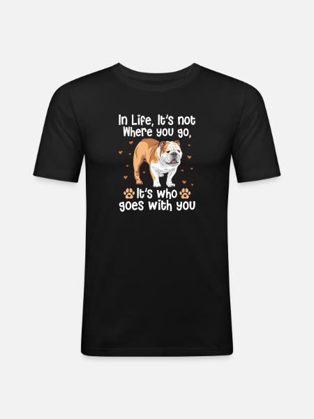 American Bulldog - Men's Slim Fit T-Shirt - black