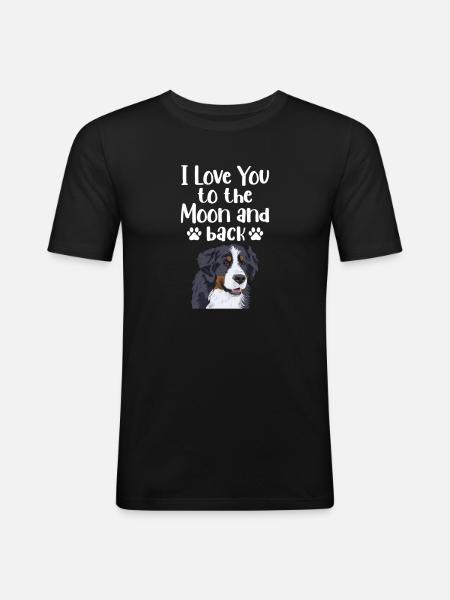 Bouvier bernois - T-shirt près du corps Homme - noir