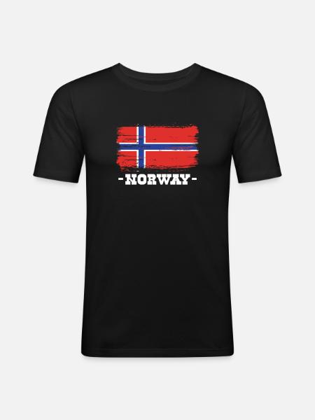 Norway - Men's Slim Fit T-Shirt - black