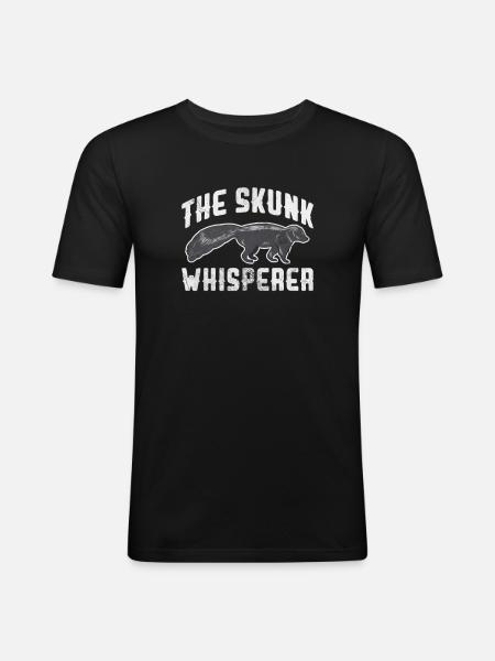 Skunk Stinker Stinker Skunk Gift - Men's Slim Fit T-Shirt - black