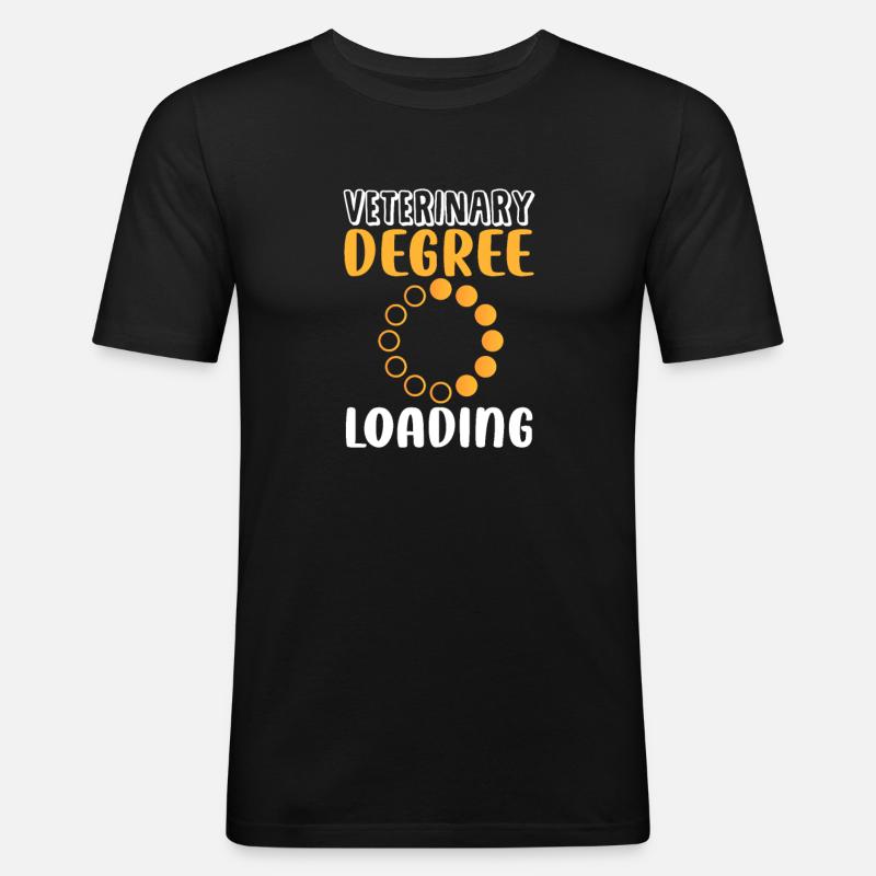 Tierarzt - Männer Slim Fit T-Shirt - Schwarz