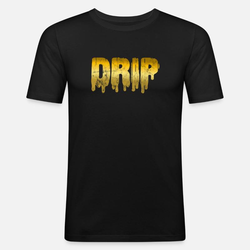 Hip Hop - Männer Slim Fit T-Shirt - Schwarz