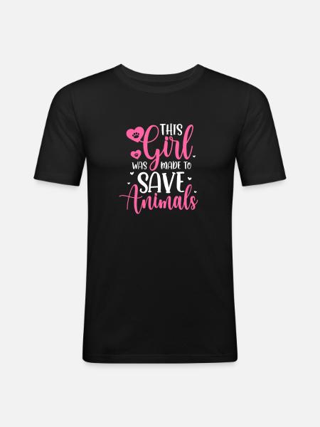 Veterinarian - Men's Slim Fit T-Shirt - black