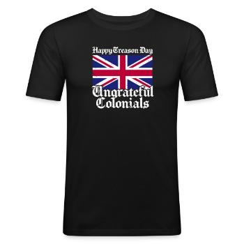 United Kingdom - Men's Slim Fit T-Shirt - black - Front - Nik (191cm)