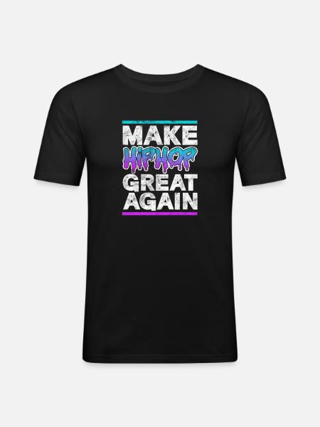 Hip Hop - Men's Slim Fit T-Shirt - black
