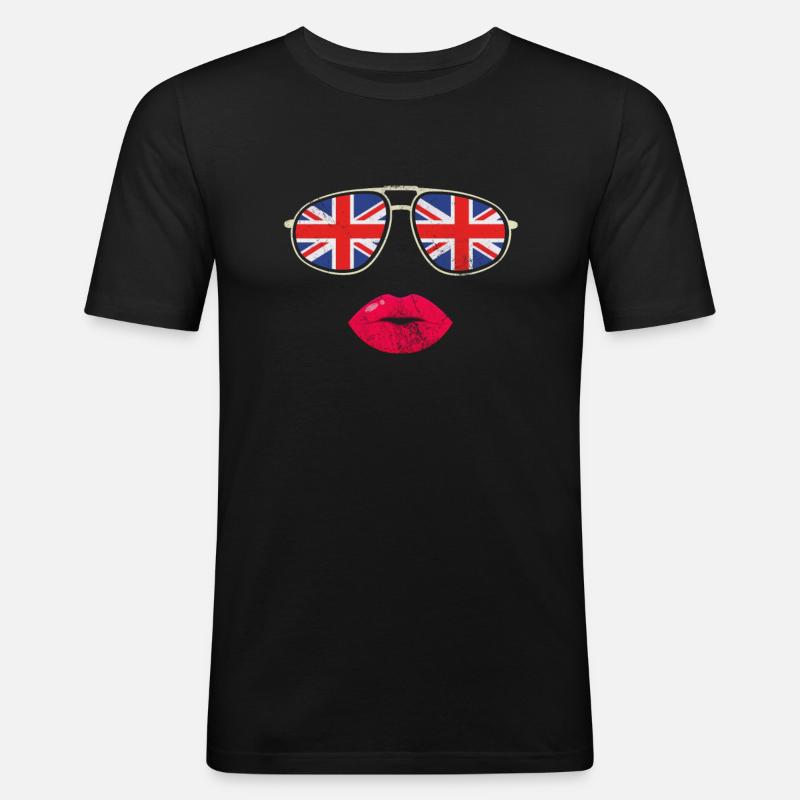 United Kingdom - Männer Slim Fit T-Shirt - Schwarz