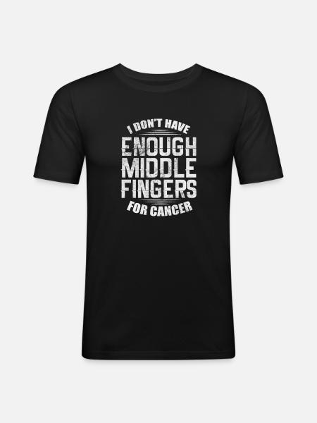 Cancer - Men's Slim Fit T-Shirt - black