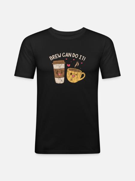 Coffee - Men's Slim Fit T-Shirt - black