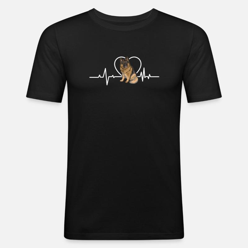 Deutscher Schäferhund - Männer Slim Fit T-Shirt - Schwarz