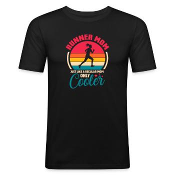 Laufen - Männer Slim Fit T-Shirt - Schwarz - Vorne - Nik (191cm)