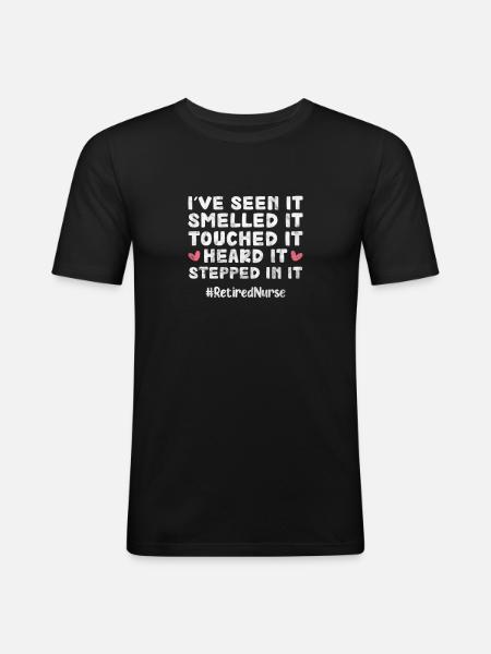 Retirement Nurse - Men's Slim Fit T-Shirt - black
