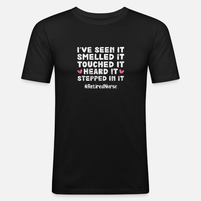 Ruhestand Krankenschwester - Männer Slim Fit T-Shirt - Schwarz
