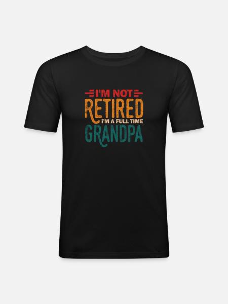 Retirement - Men's Slim Fit T-Shirt - black