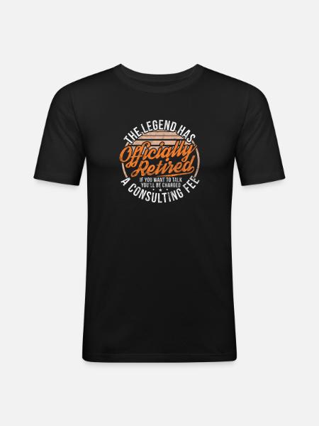Retirement - Men's Slim Fit T-Shirt - black
