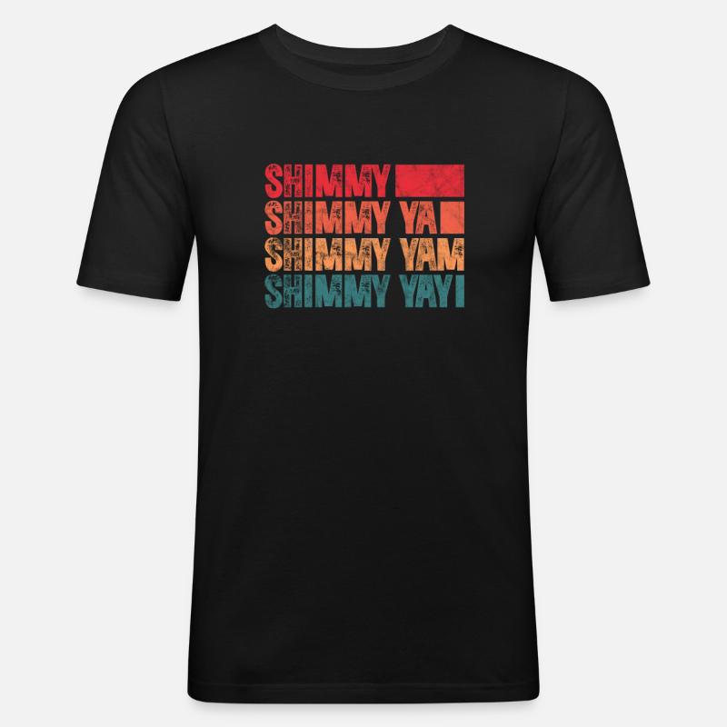 Hip Hop - Männer Slim Fit T-Shirt - Schwarz