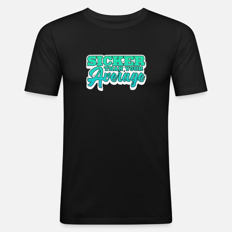 Hip Hop - Männer Slim Fit T-Shirt - Schwarz