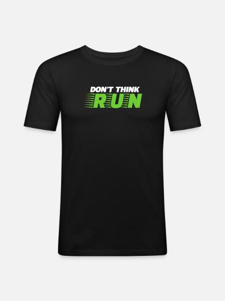 Run - Men's Slim Fit T-Shirt - black