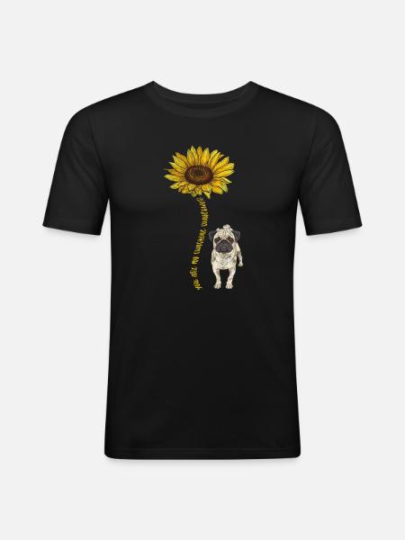 Pug - Men's Slim Fit T-Shirt - black