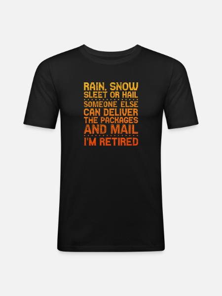 Retirement - Men's Slim Fit T-Shirt - black