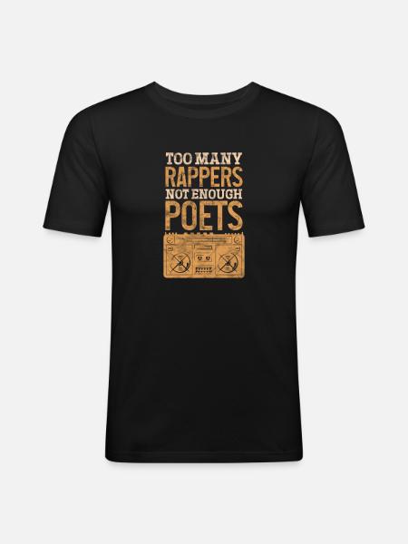 Hip Hop - Men's Slim Fit T-Shirt - black