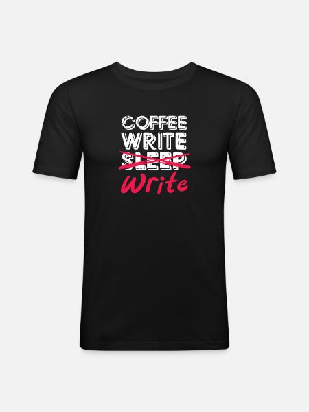 Author - Men's Slim Fit T-Shirt - black