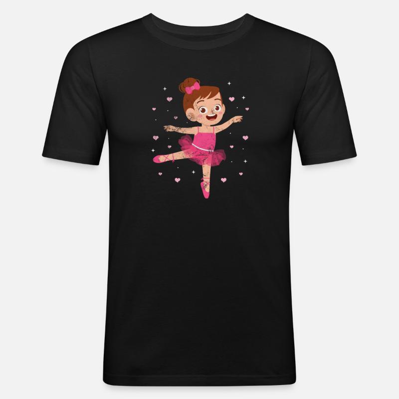 Ballet - T-shirt près du corps Homme - noir