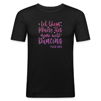 Ballet - Men's Slim Fit T-Shirt - black - Front - Nik (191cm)