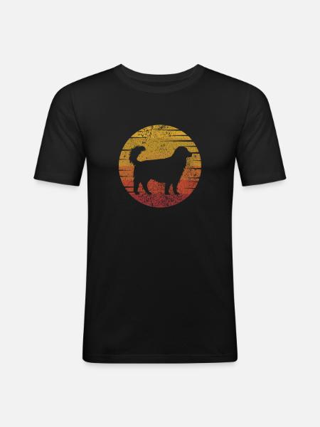 Golden Retrievers - Men's Slim Fit T-Shirt - black