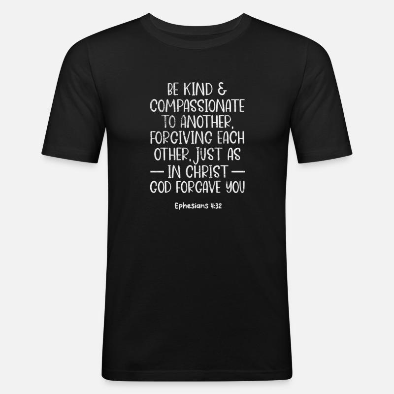 Bibel - Männer Slim Fit T-Shirt - Schwarz