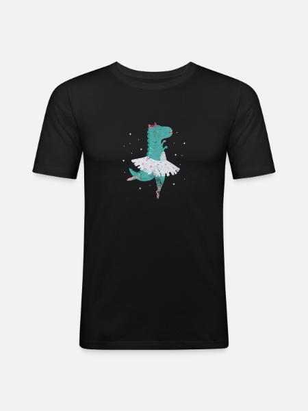 Ballet - T-shirt près du corps Homme - noir
