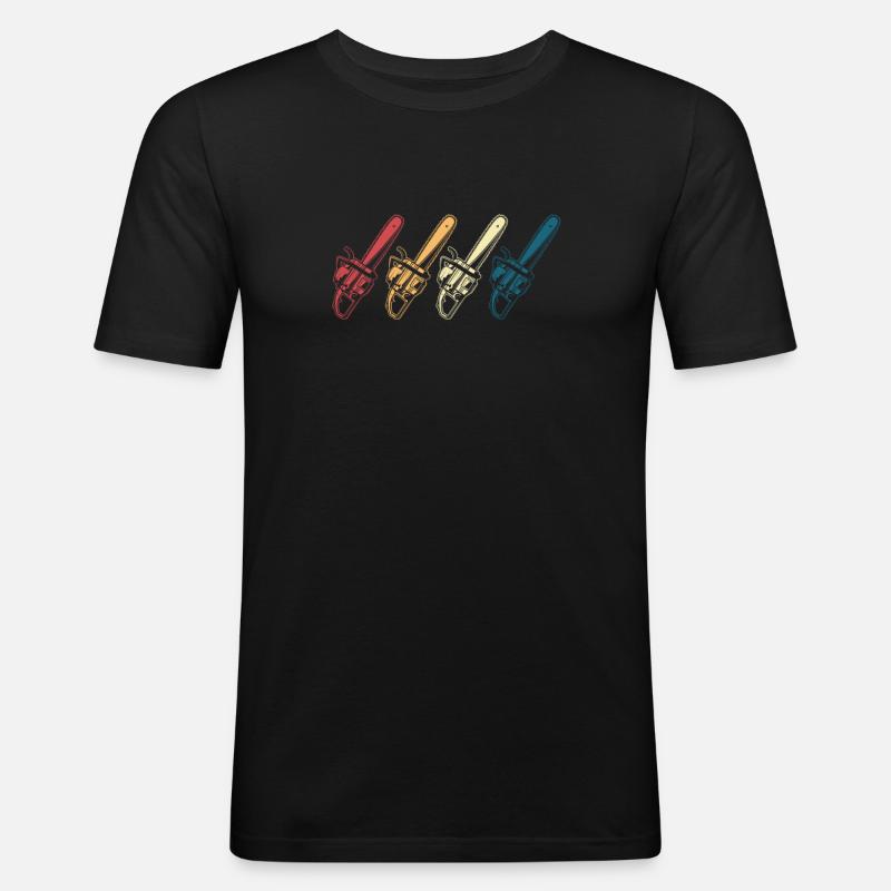 Baumpfleger - Männer Slim Fit T-Shirt - Schwarz