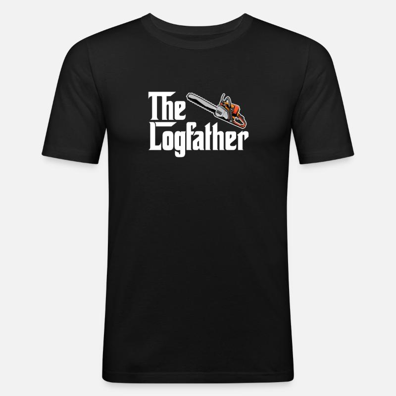 Baumpfleger - Männer Slim Fit T-Shirt - Schwarz