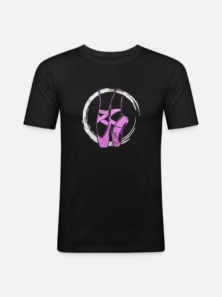 Ballet - T-shirt près du corps Homme - noir