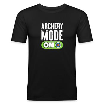 Archery - Men's Slim Fit T-Shirt - black - Front - Nik (191cm)