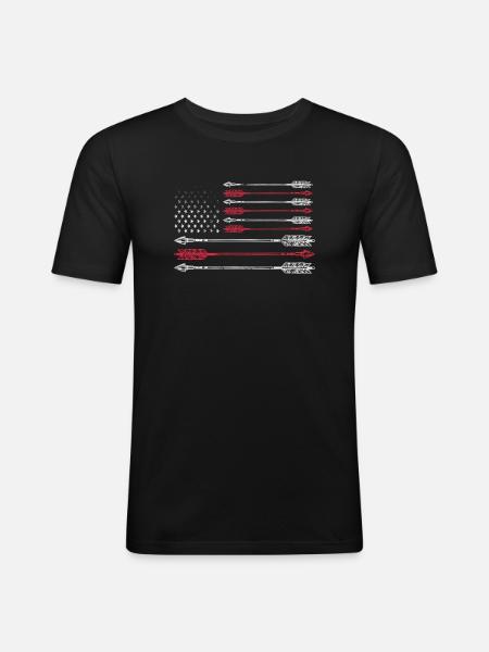 Archery Archer Archer Arrow Gift - Men's Slim Fit T-Shirt - black