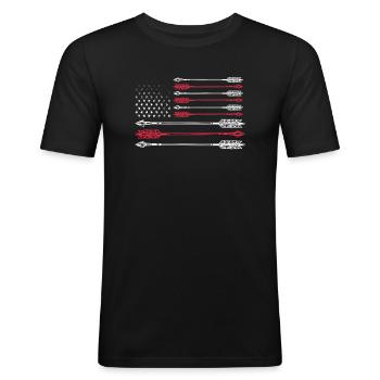 Archery - Men's Slim Fit T-Shirt - black - Front - Nik (191cm)