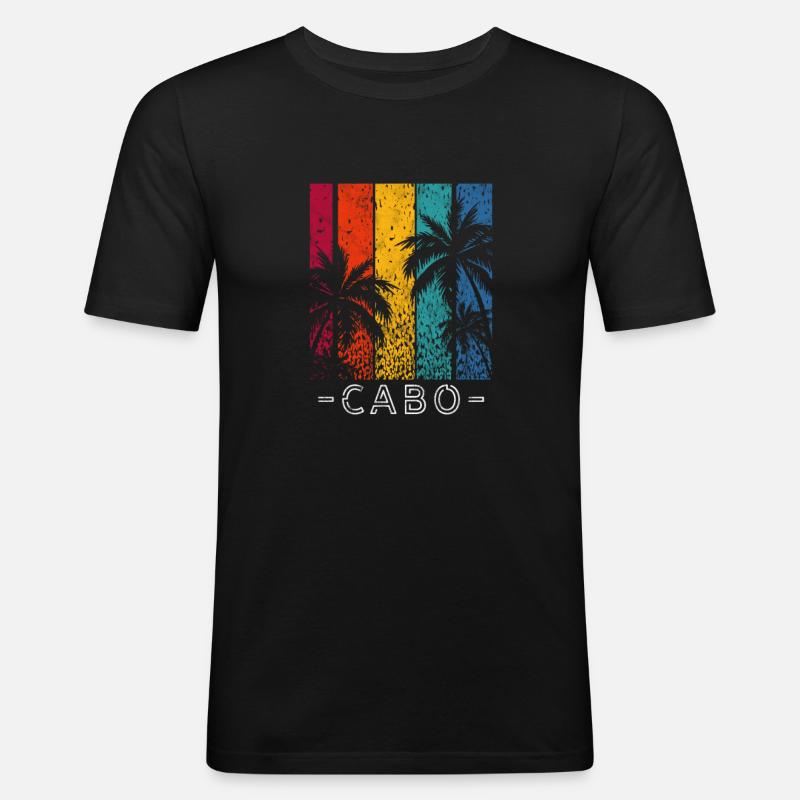 Mexico Cabo - Men's Slim Fit T-Shirt - black