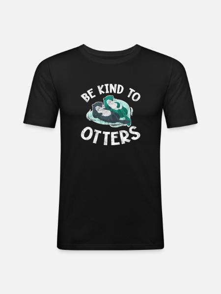 Otter - Men's Slim Fit T-Shirt - black