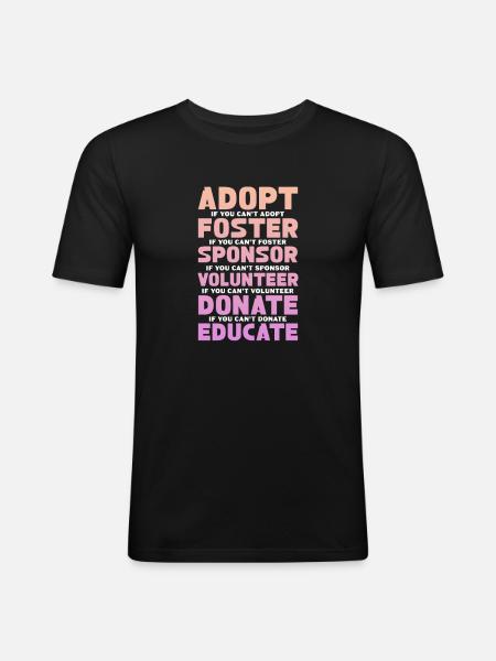 Animal Rescue - Men's Slim Fit T-Shirt - black