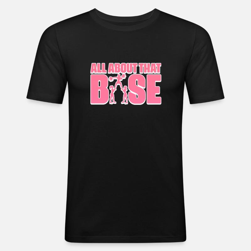 Cheerleader - Männer Slim Fit T-Shirt - Schwarz