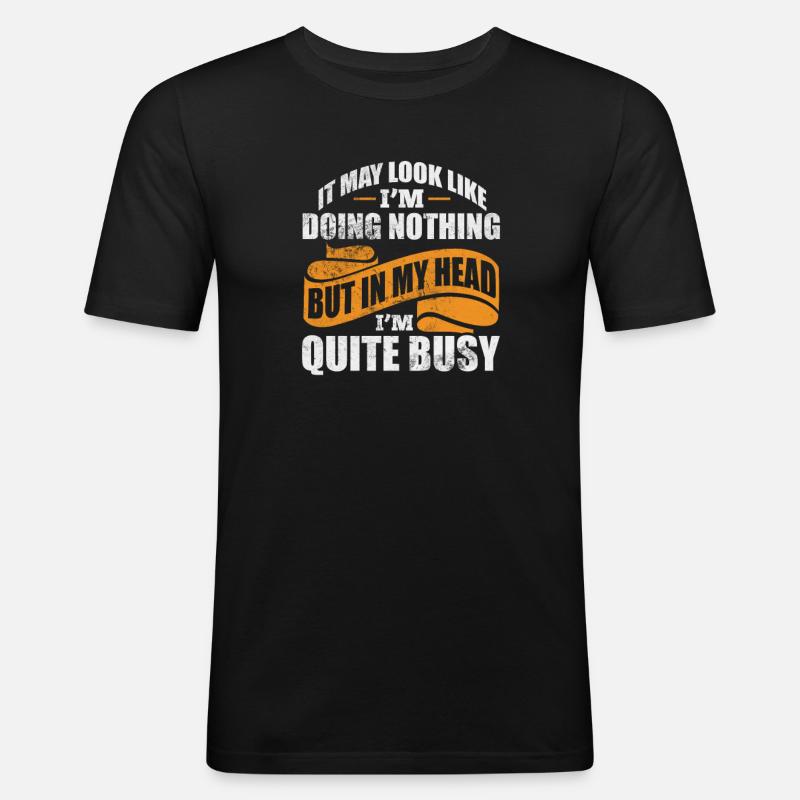 ADHS - Männer Slim Fit T-Shirt - Schwarz
