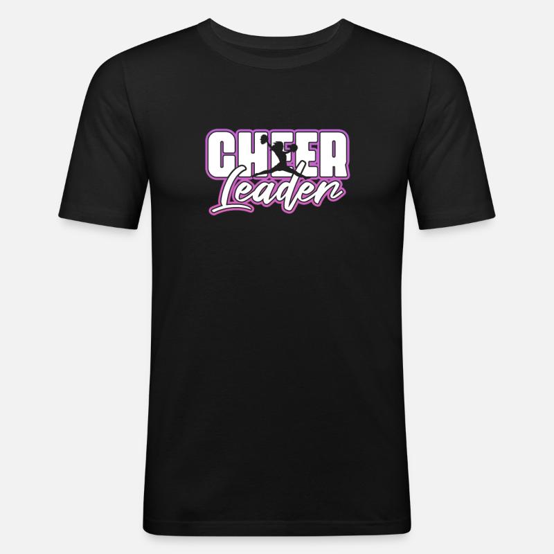 Cheerleader - Männer Slim Fit T-Shirt - Schwarz