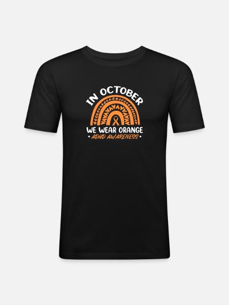 ADHD ADHD Attention Deficit Gift - Men's Slim Fit T-Shirt - black