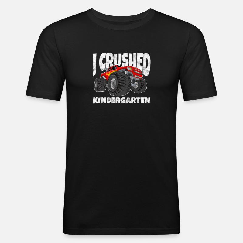 Kindergarten - Männer Slim Fit T-Shirt - Schwarz