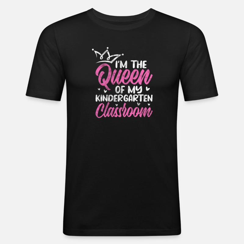 Kindergarten - Männer Slim Fit T-Shirt - Schwarz
