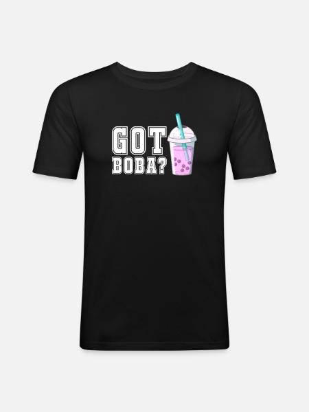Bubble Tea - Men's Slim Fit T-Shirt - black