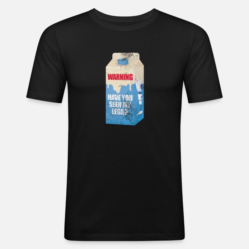 Amputation - Männer Slim Fit T-Shirt - Schwarz