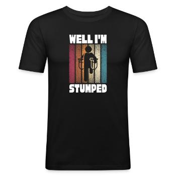 Amputation Amputation Prosthesis Gift - Men's Slim Fit T-Shirt - black - Front - Nik (191cm)
