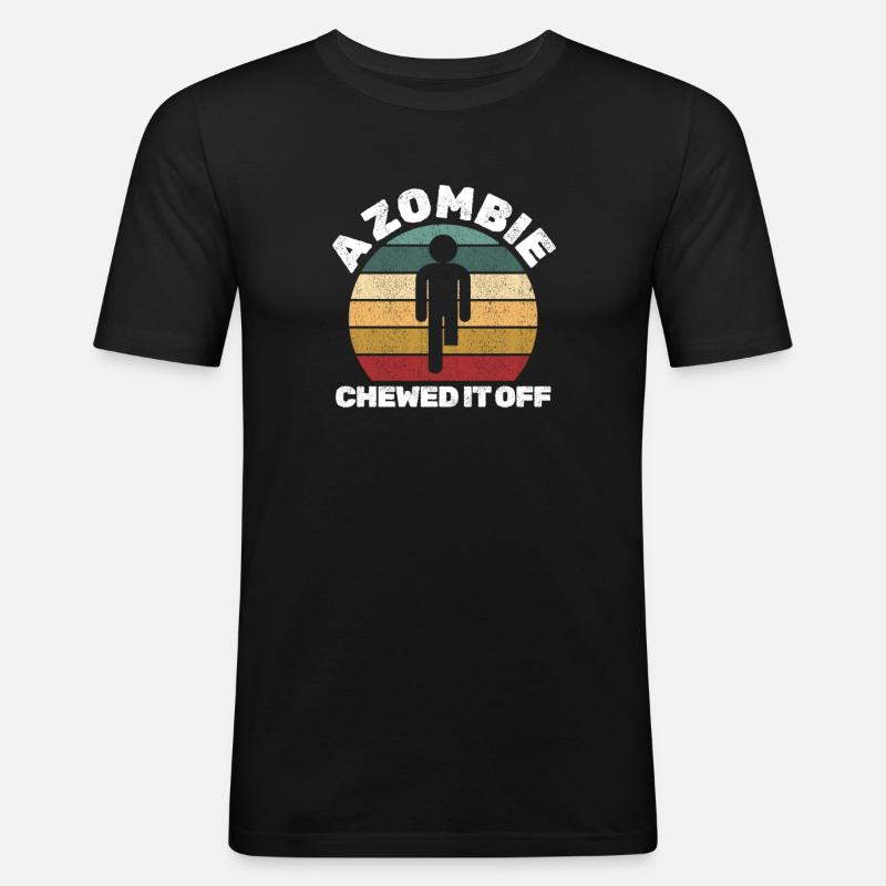 Amputation Amputieren Prothese Geschenk - Männer Slim Fit T-Shirt - Schwarz